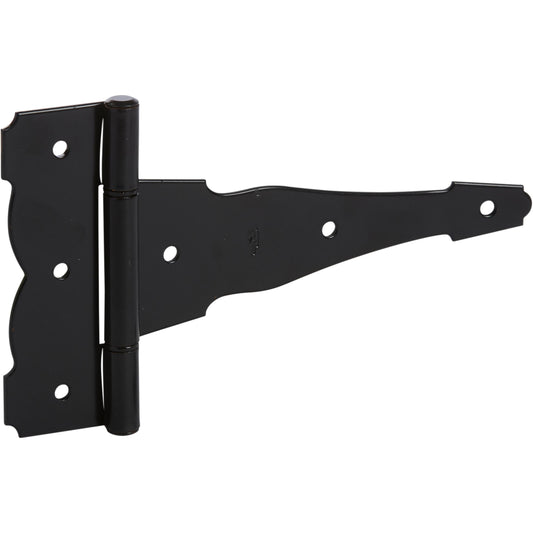 SPB841 8" Ornamental T-Hinge - Black