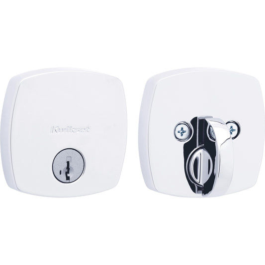 258 MDT 26 SMT 6AL STRKP K3 Midtown 1-Cyl Deadbolt - Polished Chrome