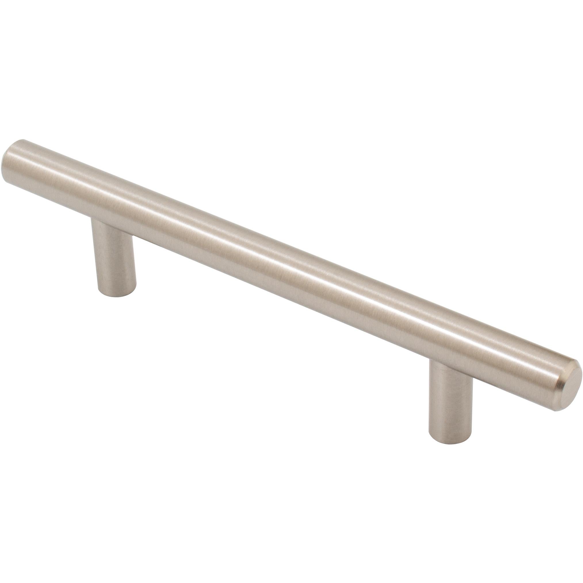 Stone Harbor Hardware Bar Cabinet Pull, 96 Millimeters, 156mm Overall Length, Satin Nickel