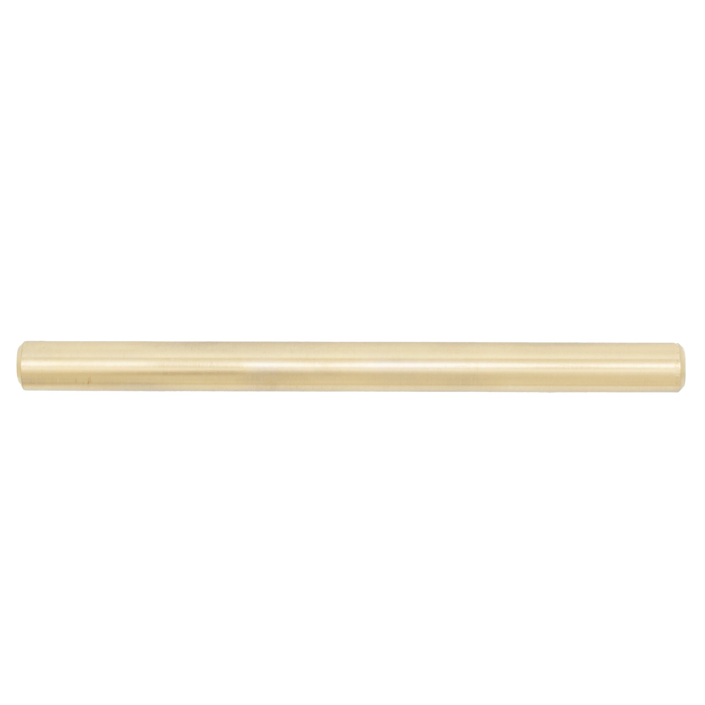 Stone Harbor Hardware Bar Cabinet Pull, 96 Millimeters, 156mm Overall Length, Satin Brass