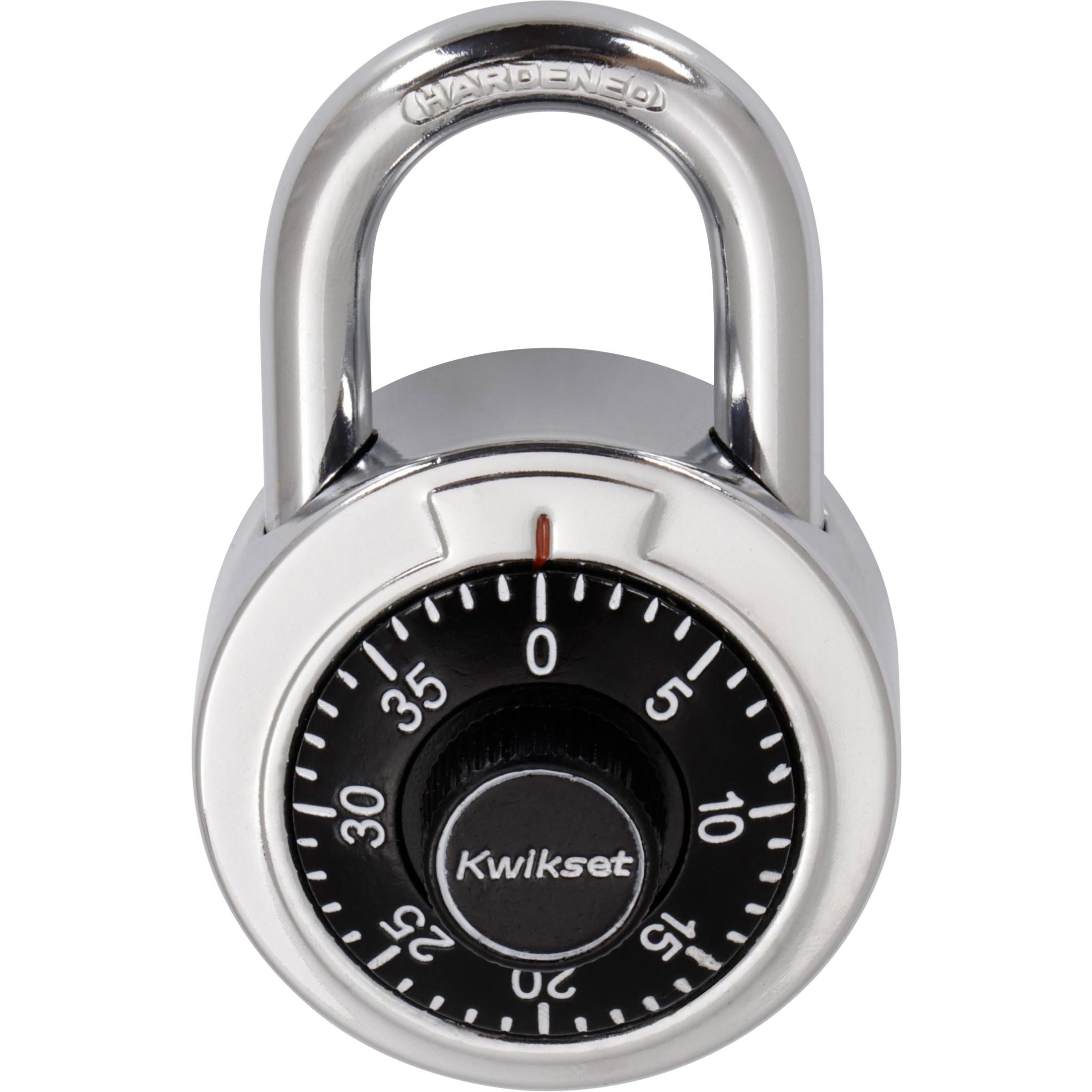 Kwikset 2" Combination Dial Padlock with 13/16" Shackle, Black