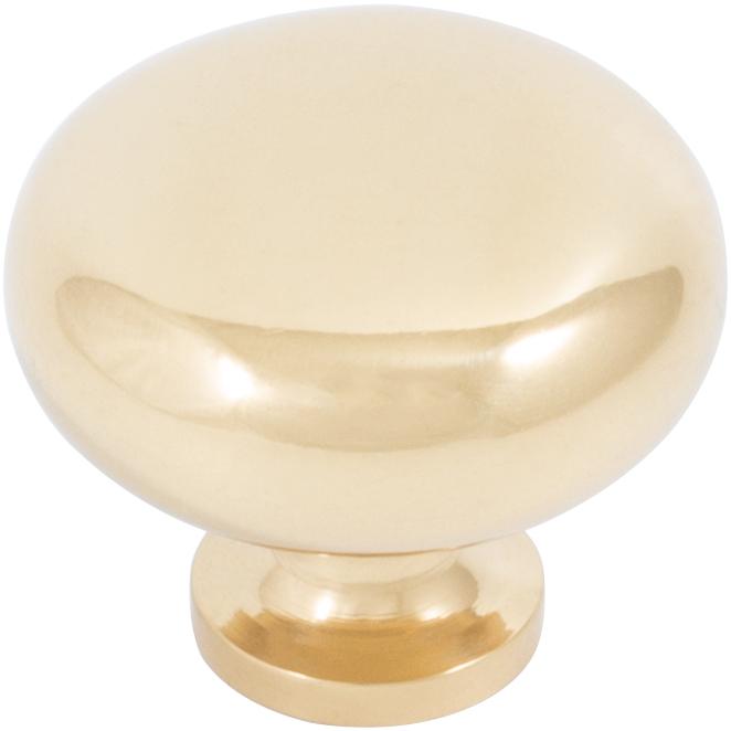 Stone Harbor Hardware Bi-Fold Closet Door Knob, 1-1/2 Inches, Polished Brass