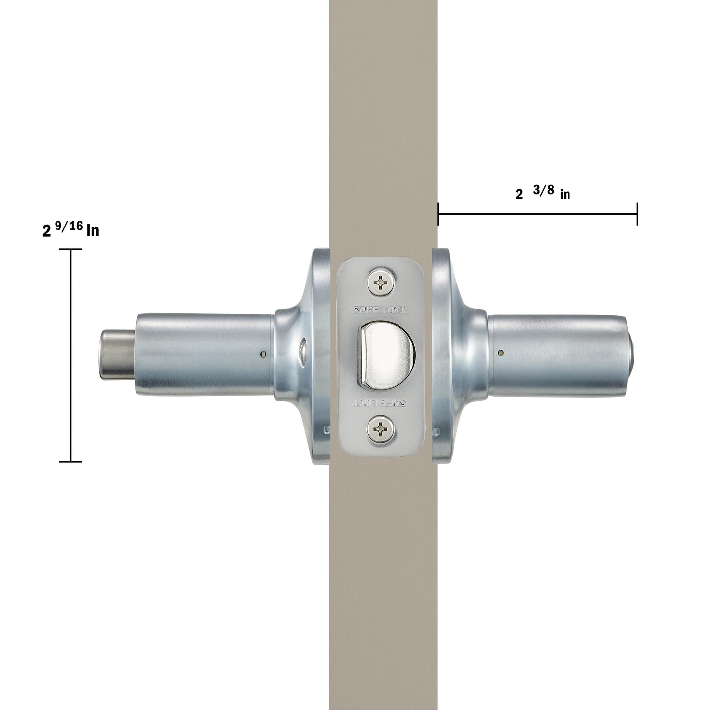 SL4000WI 26D 4AL RCS Winston Privacy - Satin Chrome
