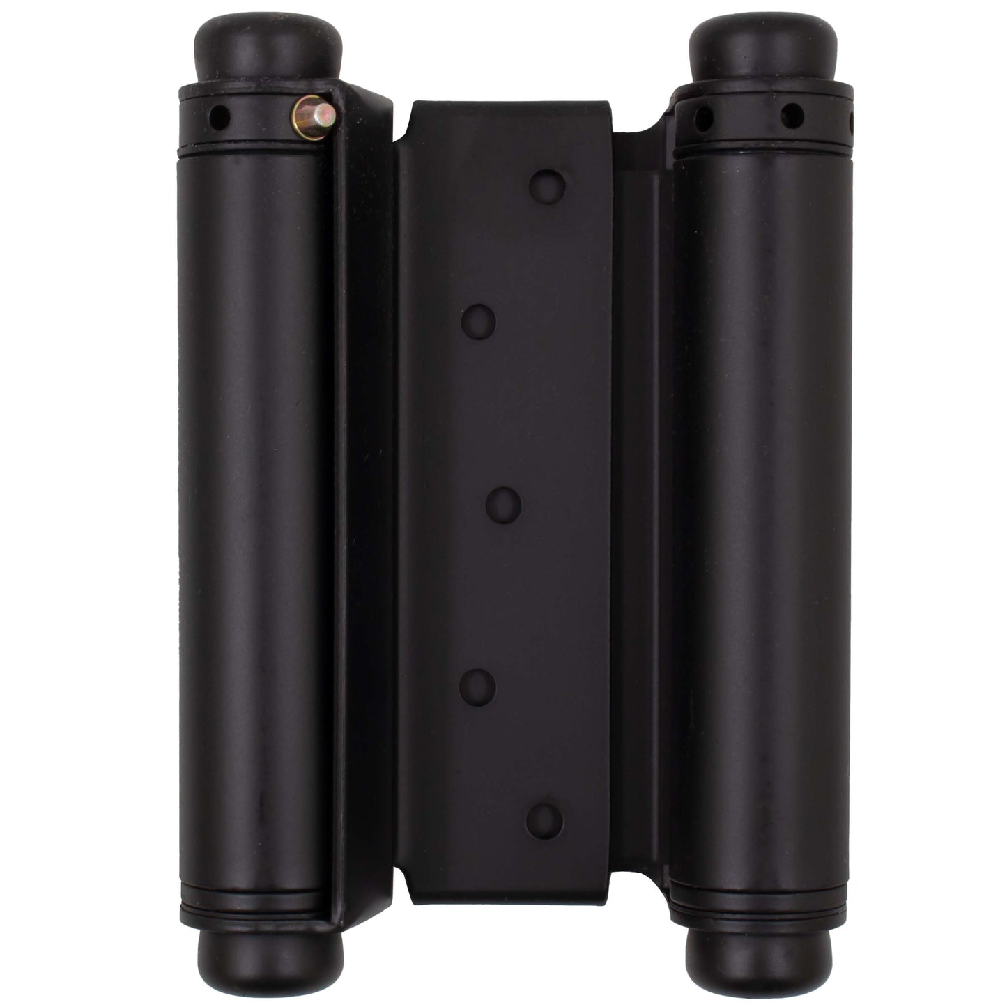 Stone Harbor Hardware Heavy-Duty Double Acting Spring Hinge, 5 Inches, Fits Doors 1-1/8" to 1-3/8" Thick, 1-Pack, Matte Black