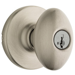 Kwikset 400AO-15S Aliso Entry Door Locks Smart Key Satin Nickel Finish