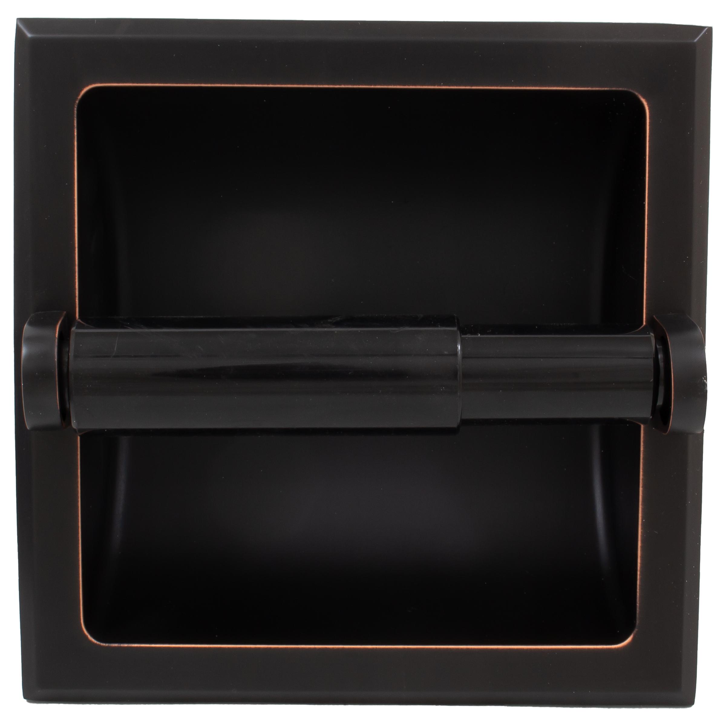 Stone Harbor Hardware Recessed Paper Holder, Vintage Bronze