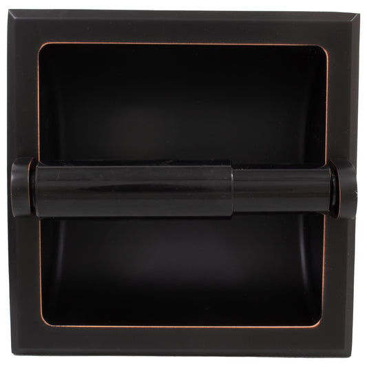 Stone Harbor Hardware Recessed Paper Holder, Vintage Bronze