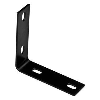 1151BC 5.13" x 1-1/2" x 1/8" Corner Brace - Black
