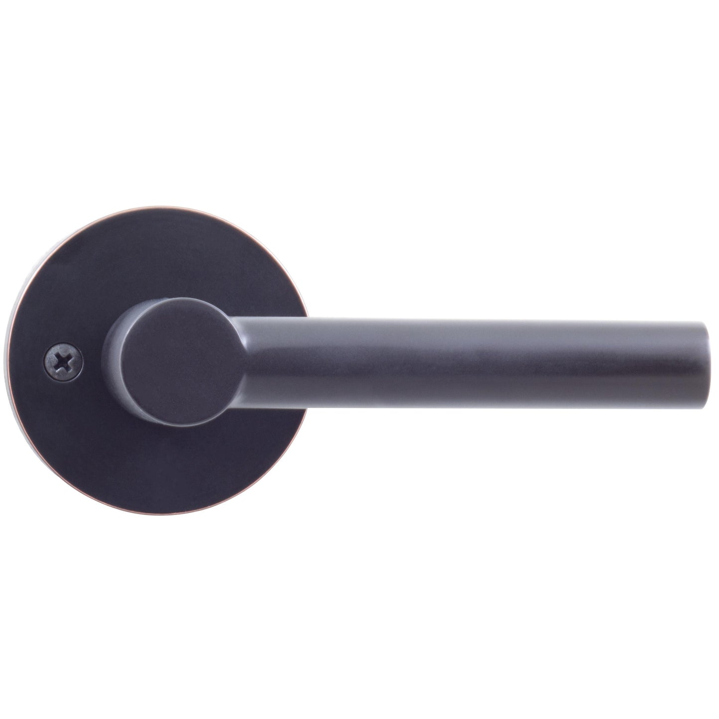 Stone Harbor Hardware Zurich Door Lever with Round Rosette, Passage (Hall/Closet) Latch, Vintage Bronze