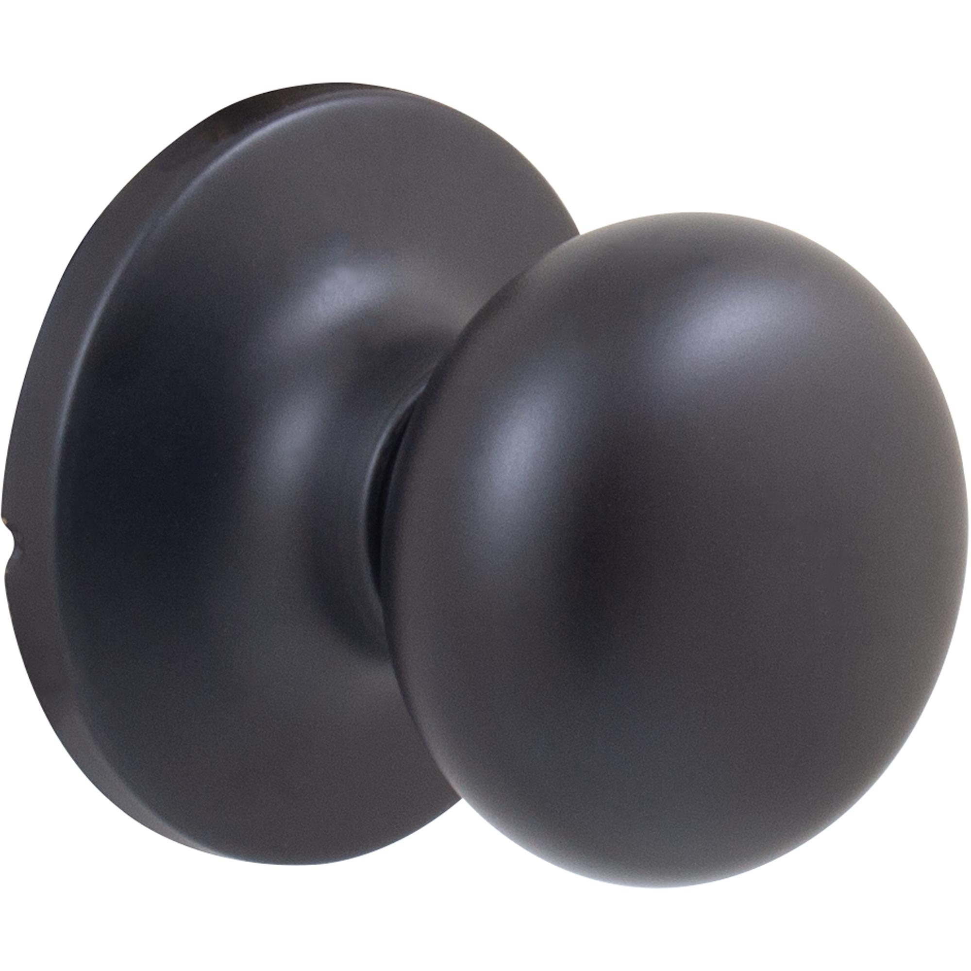 Stone Harbor Hardware Highland Door Knob, Passage (Hall/Closet) Latch, Matte Black