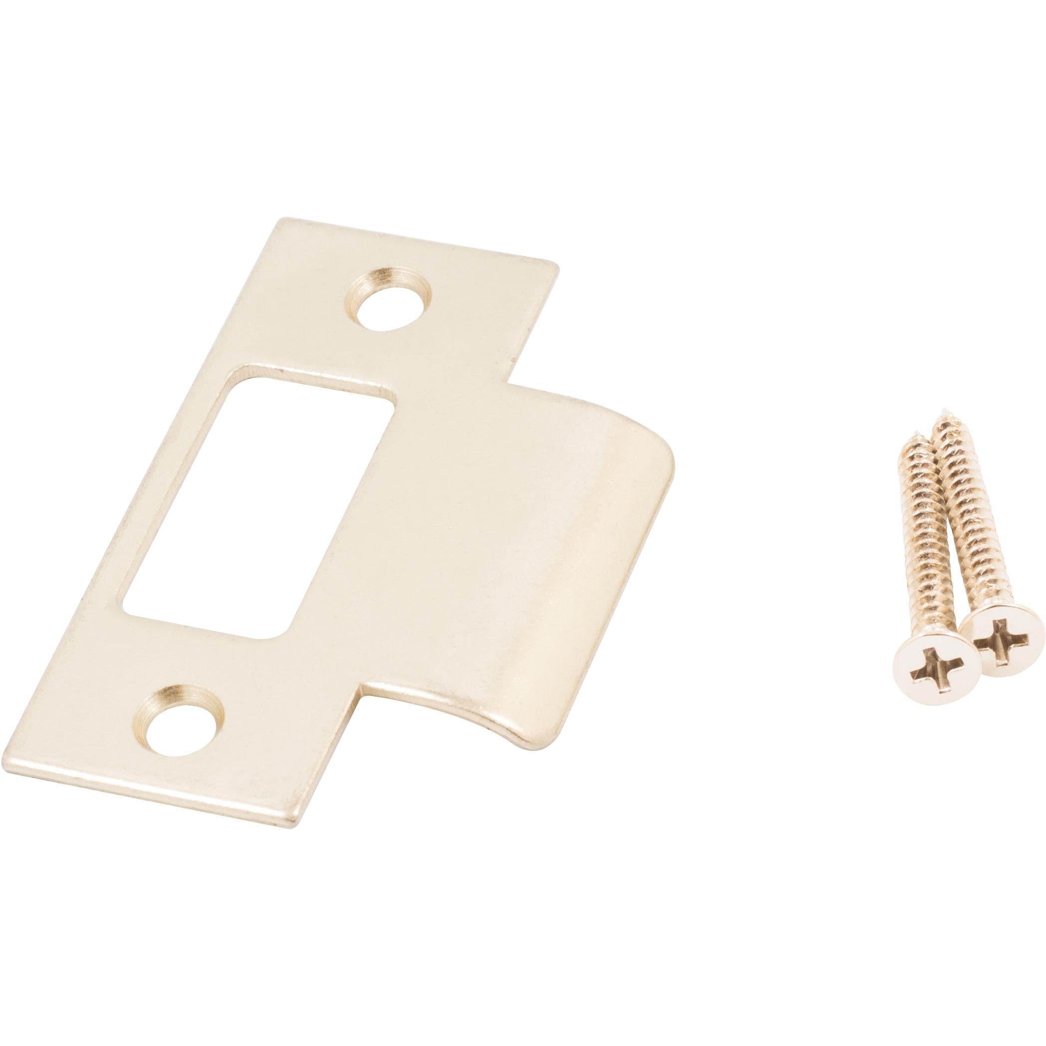 Square Corner T-Strike Plate, 2-3/4 Inches, 2-1/8" Center-to-Center