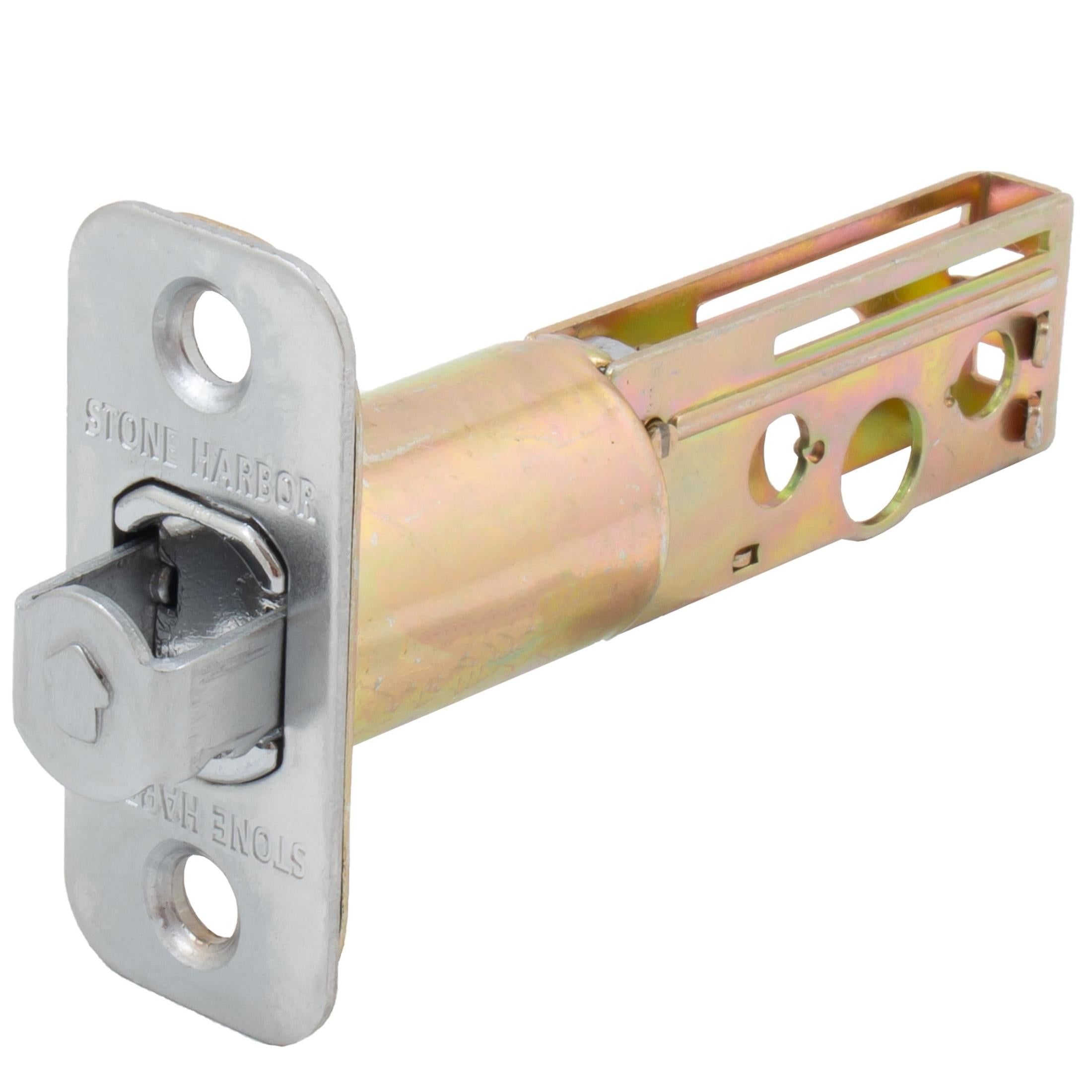 Latch for Round Pocket Door Locks, Passage (Hall/Closet), 2-3/4 Inches