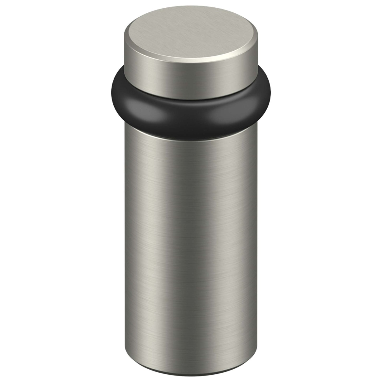 DELTANA Round Universal Floor Bumper 3", Solid Brass (Brushed Nickel)