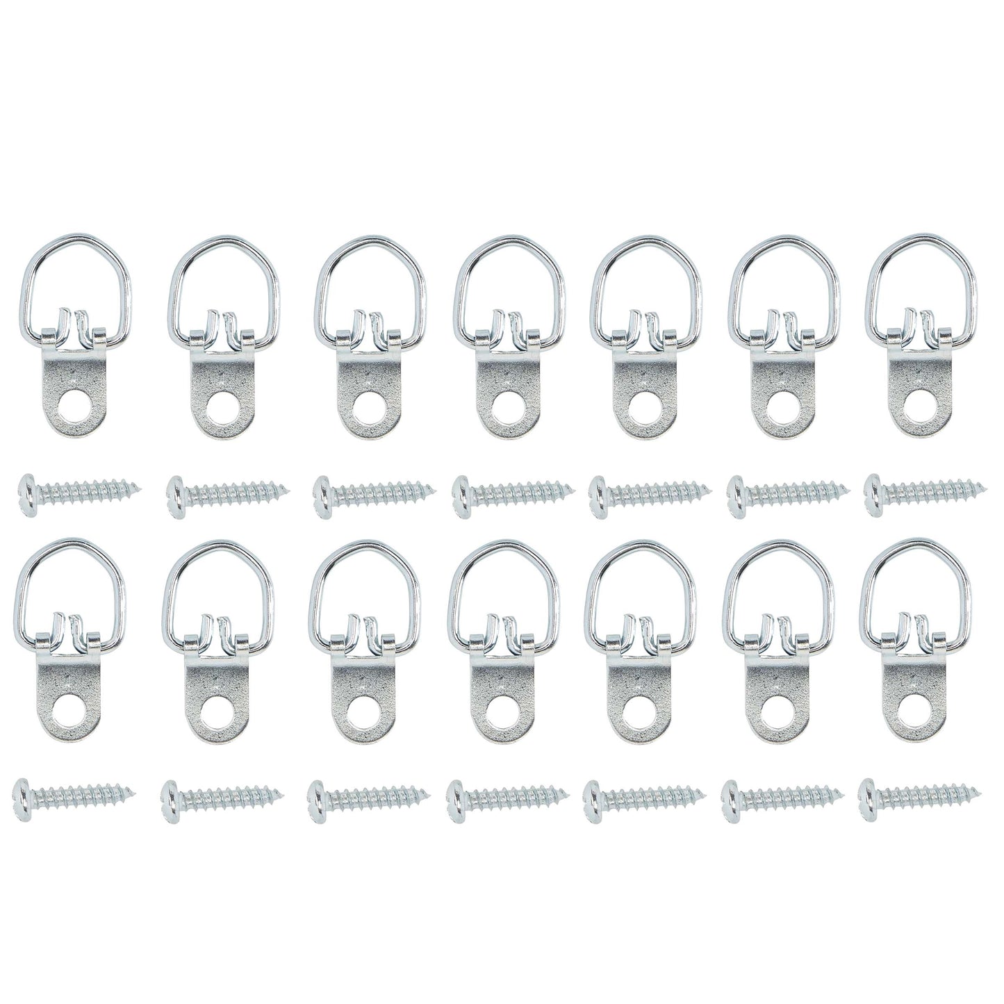 TB2527-S 1-7/32" D-Ring Hangers, 14/pk - Zinc