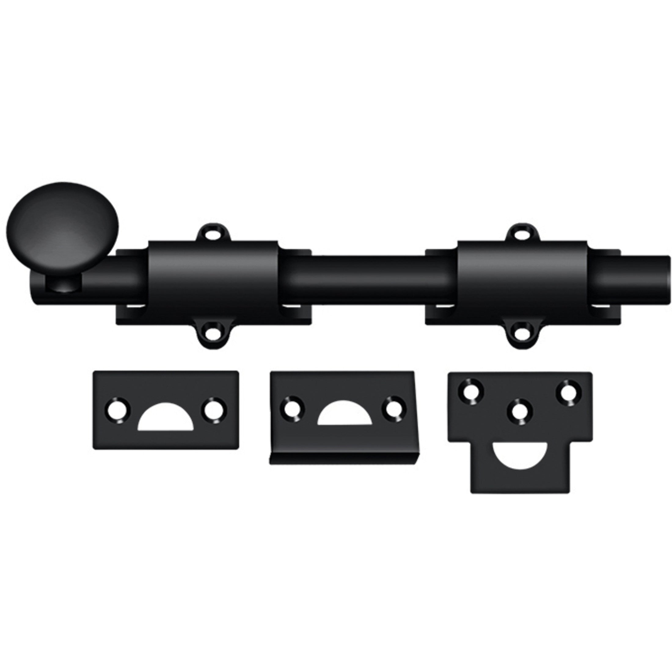 8SB19 8" Surface Bolt - Matte Black