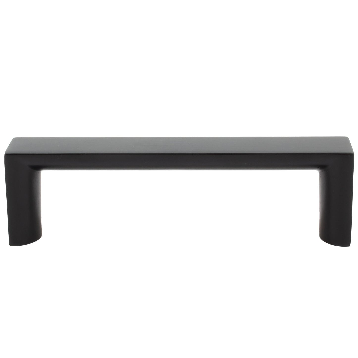 Stone Harbor Hardware Plateau Cabinet Pull, 96 Millimeters, Matte Black