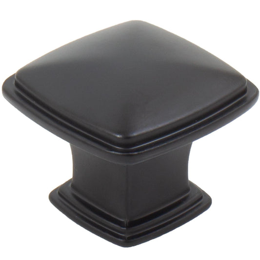 Stone Harbor Hardware Sherwood Cabinet Knob, 1-1/4 Inches, Matte Black