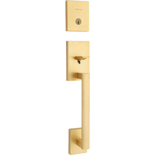 818SCE LIP 4 SMT 6AL STRKP San Clemente Handleset for 971 Trims - Satin Brass