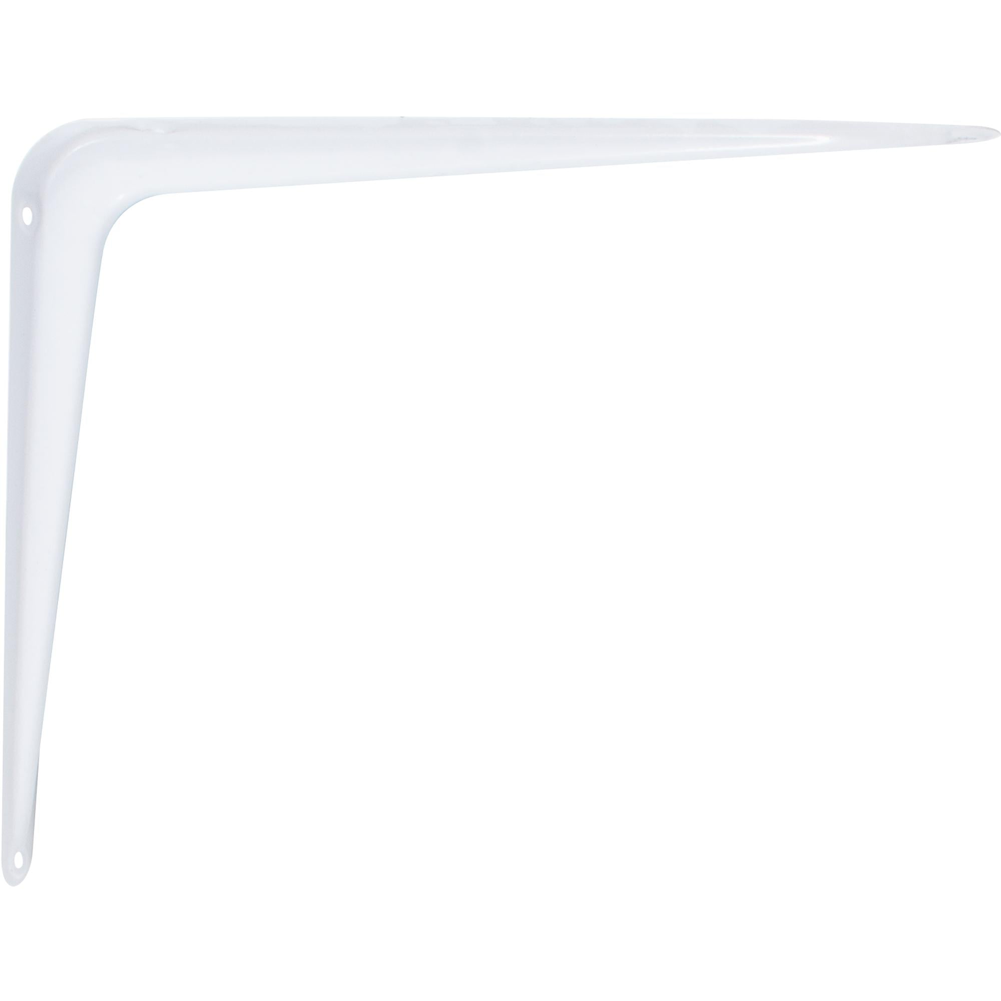 Stone Harbor Hardware Shelf Bracket, 8" x 10", No Screws Included, White