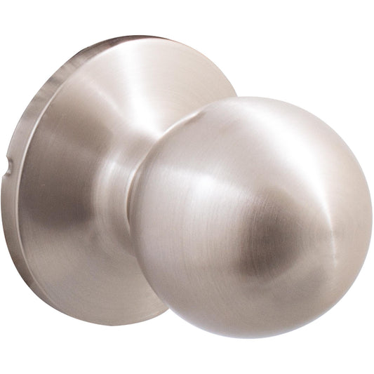 Stone Harbor Hardware Ball Door Knob, Passage (Hall/Closet) Latch, Satin Nickel