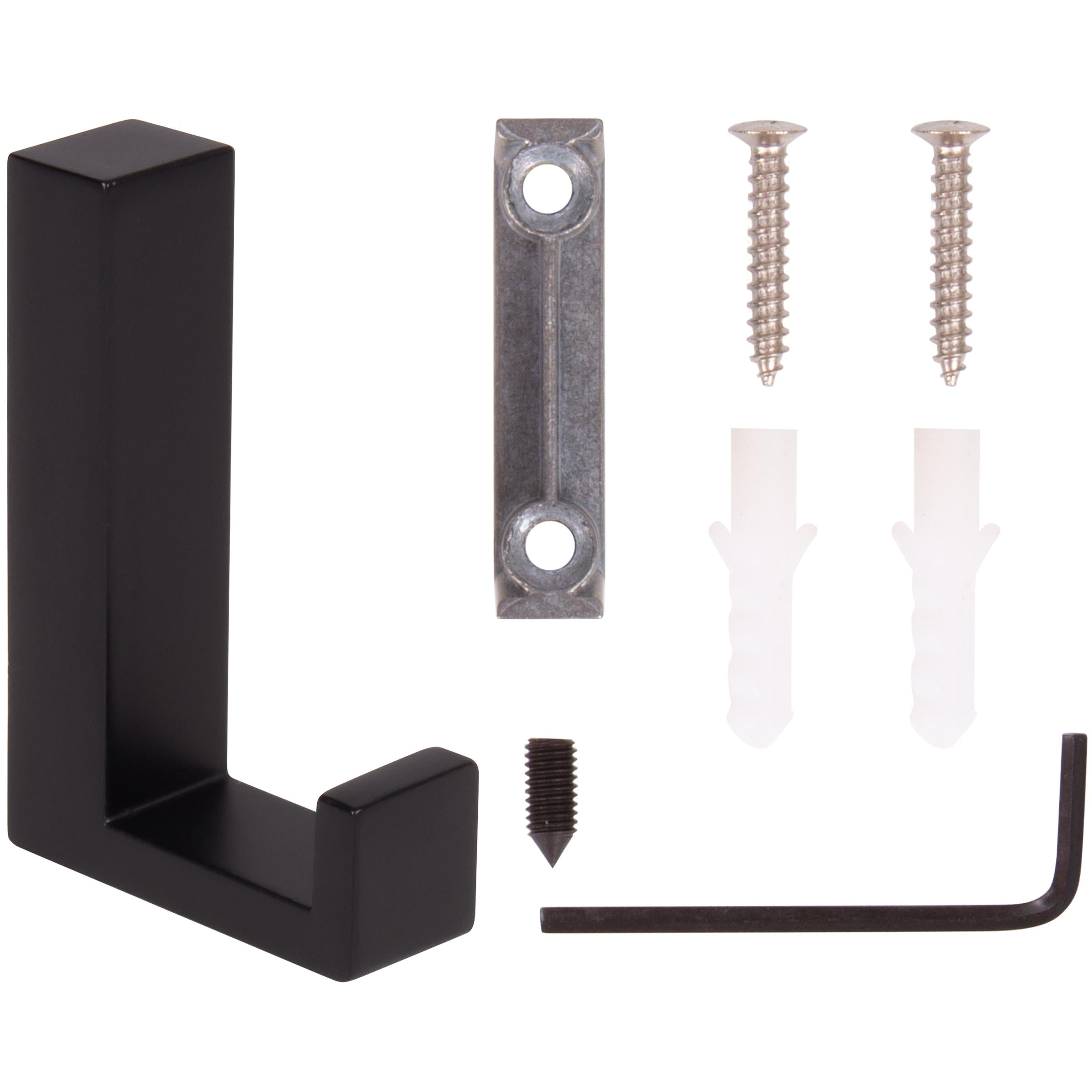 Stone Harbor Hardware Modern Single Robe Hook, Matte Black