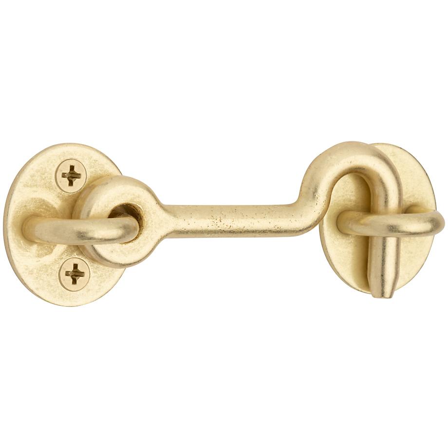 National Hardware - V1020 4" Privacy Hook - Brushed Gold