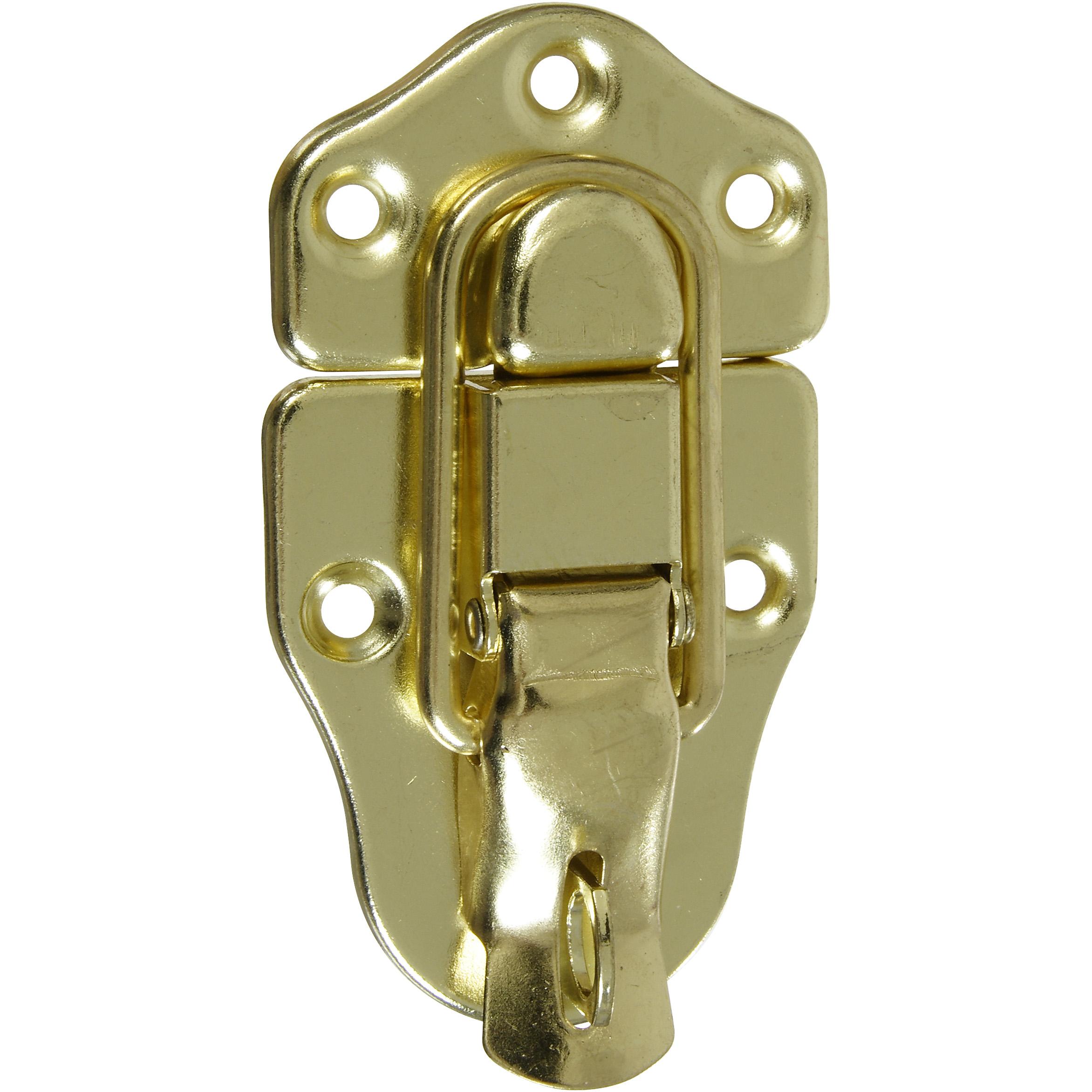 National Hardware - V1849 Lockable Draw Catch - Polished Brass