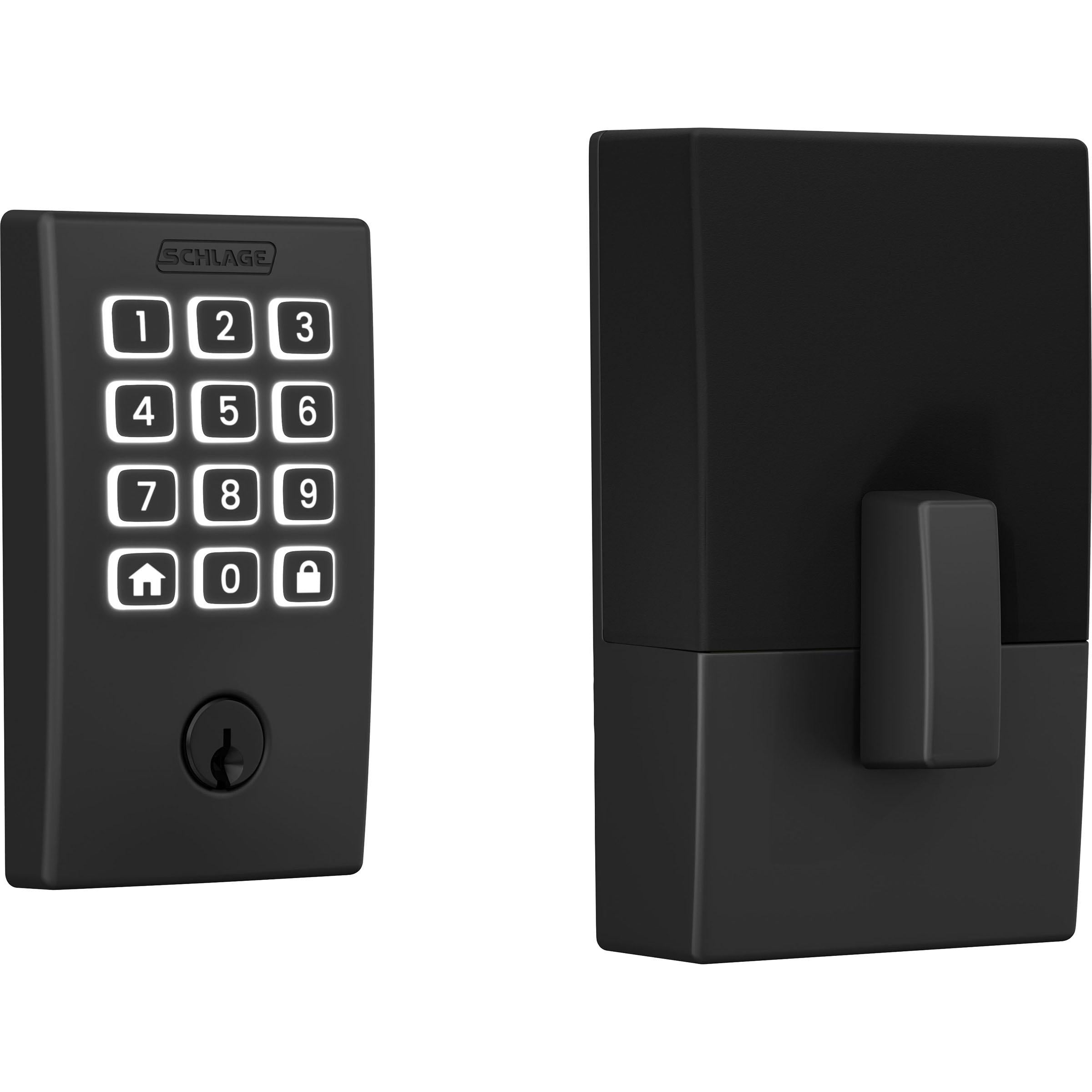 Schlage Arrive Smart WiFi Deadbolt with Century Trim in Matte Black