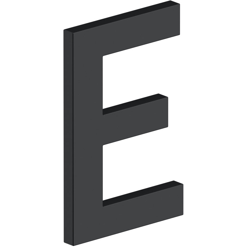 Deltana RNB-EU19 4" B Series Letter E with Risers - Matte Black