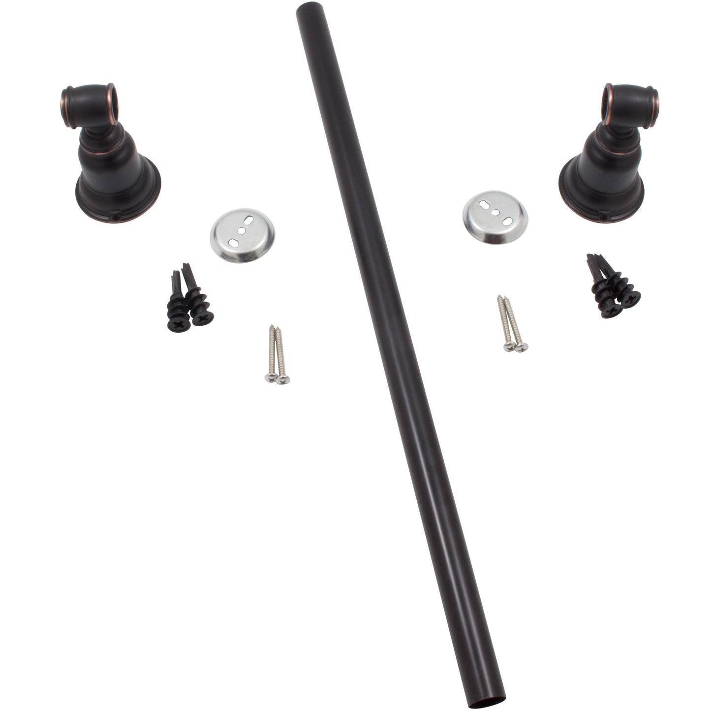 Stone Harbor Hardware Barrington Towel Bar, 18 Inches, Vintage Bronze