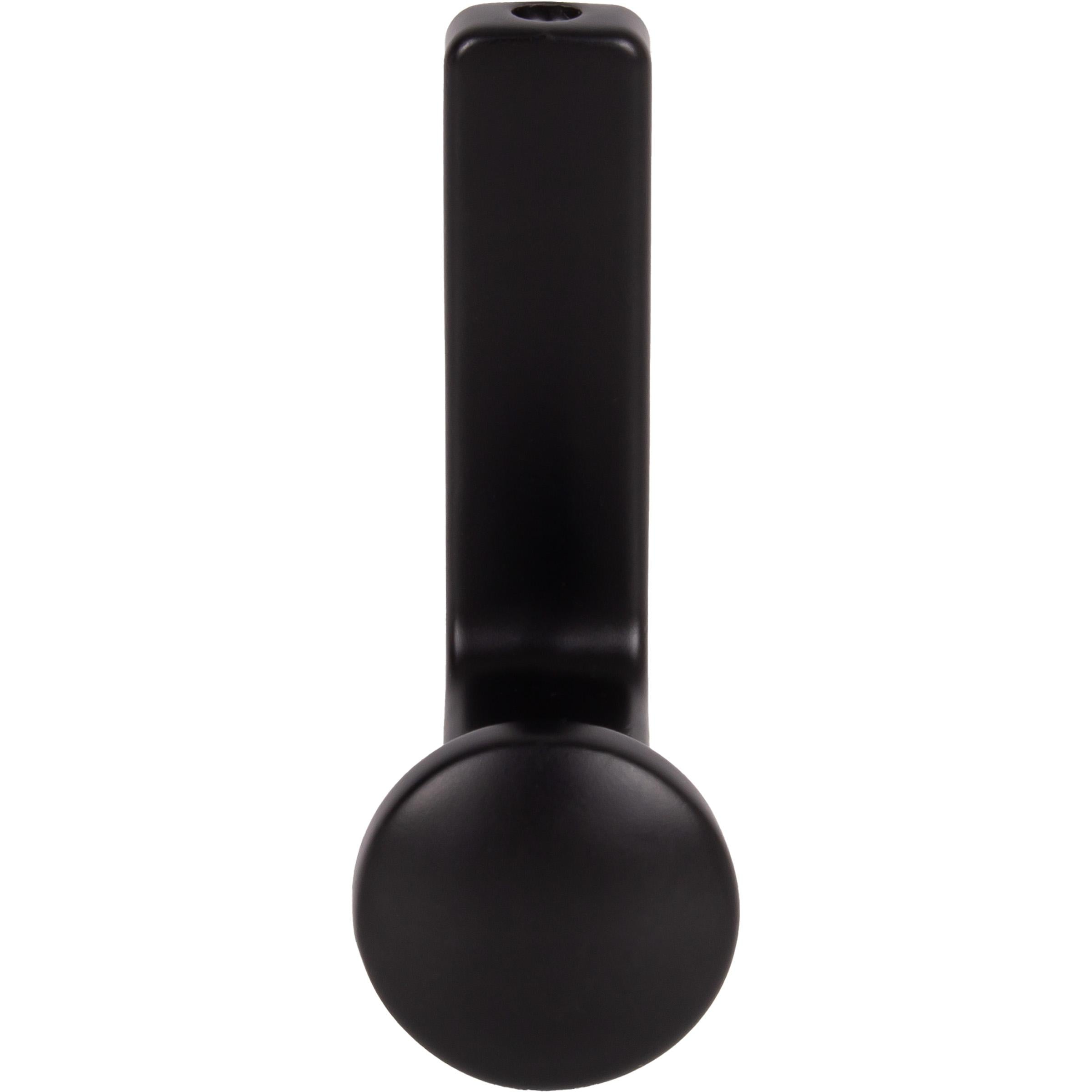 Stone Harbor Hardware Modern Round Robe Hook, Matte Black