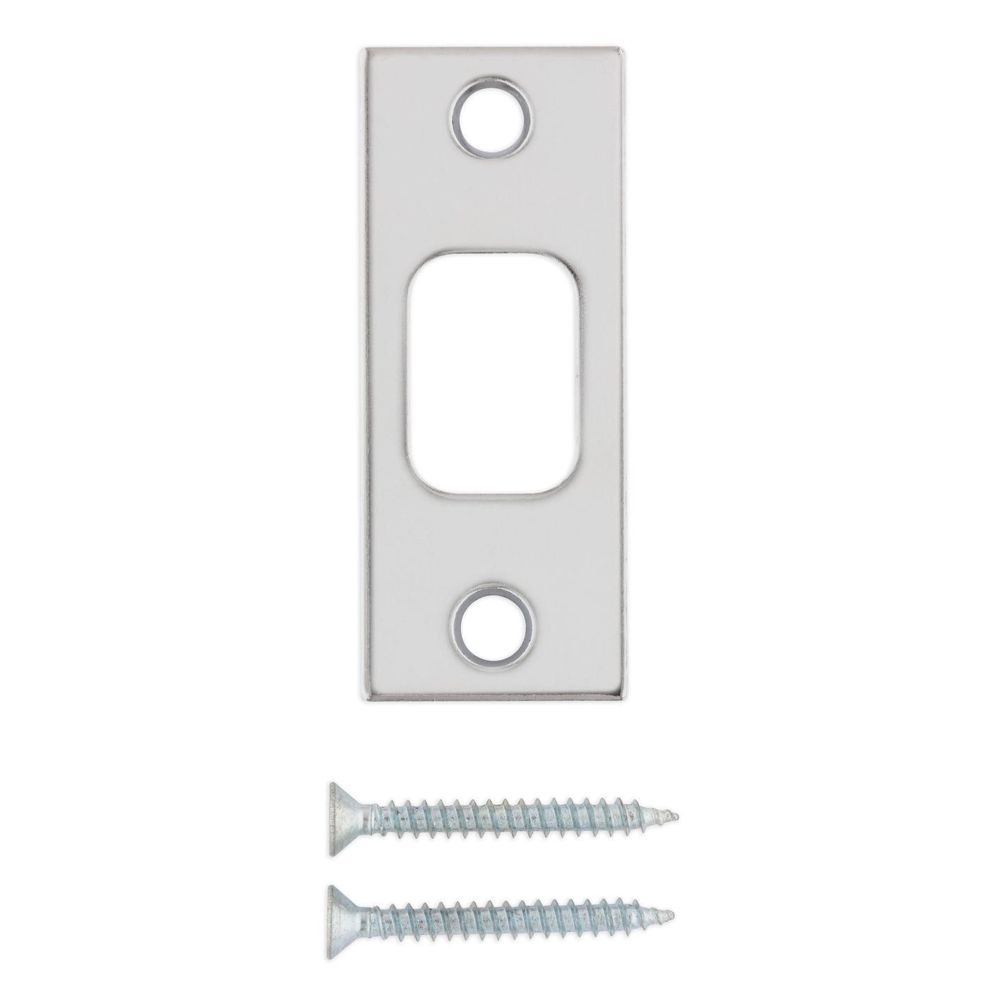 85278-021 1-1/8" x 2-3/4" SC Deadbolt Strike - Polished Chrome