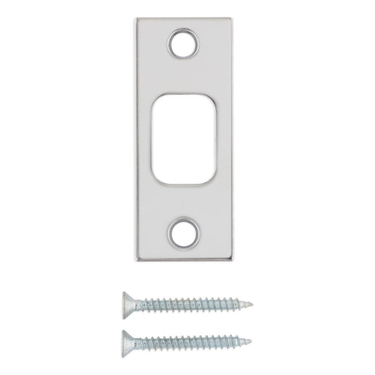 85278-021 1-1/8" x 2-3/4" SC Deadbolt Strike - Polished Chrome