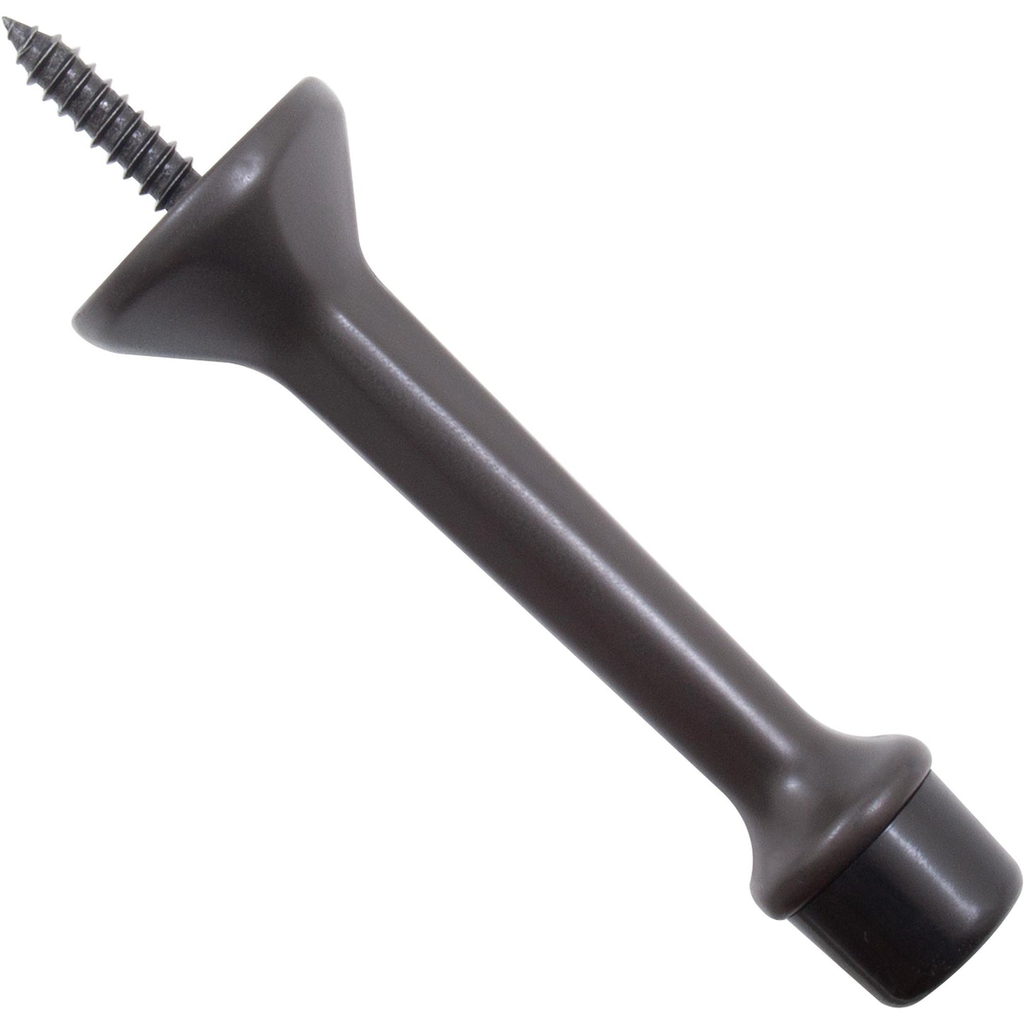 Stone Harbor Hardware Heavy-Duty Solid Door Stop, 3 Inches, Oil-Rubbed Bronze
