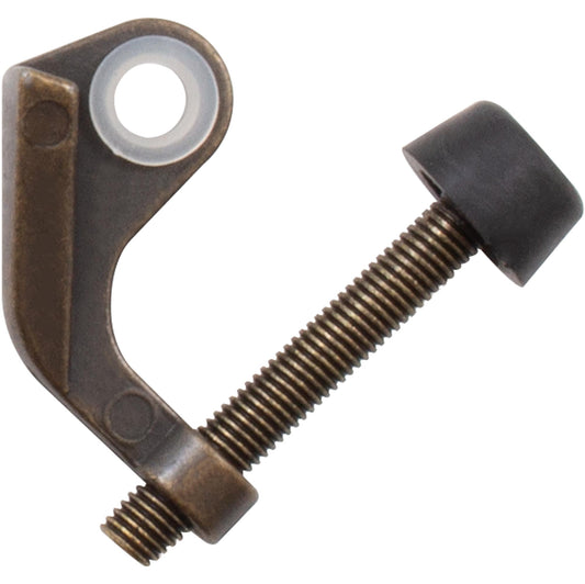 Stone Harbor Hardware Door Protector Hinge Pin Door Stop with Colored Tips, Antique Brass