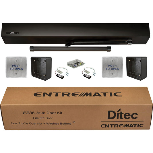 EZ36 Door Operator Kit with HA8-LP and Universal Arm for 36" Door - Bronze