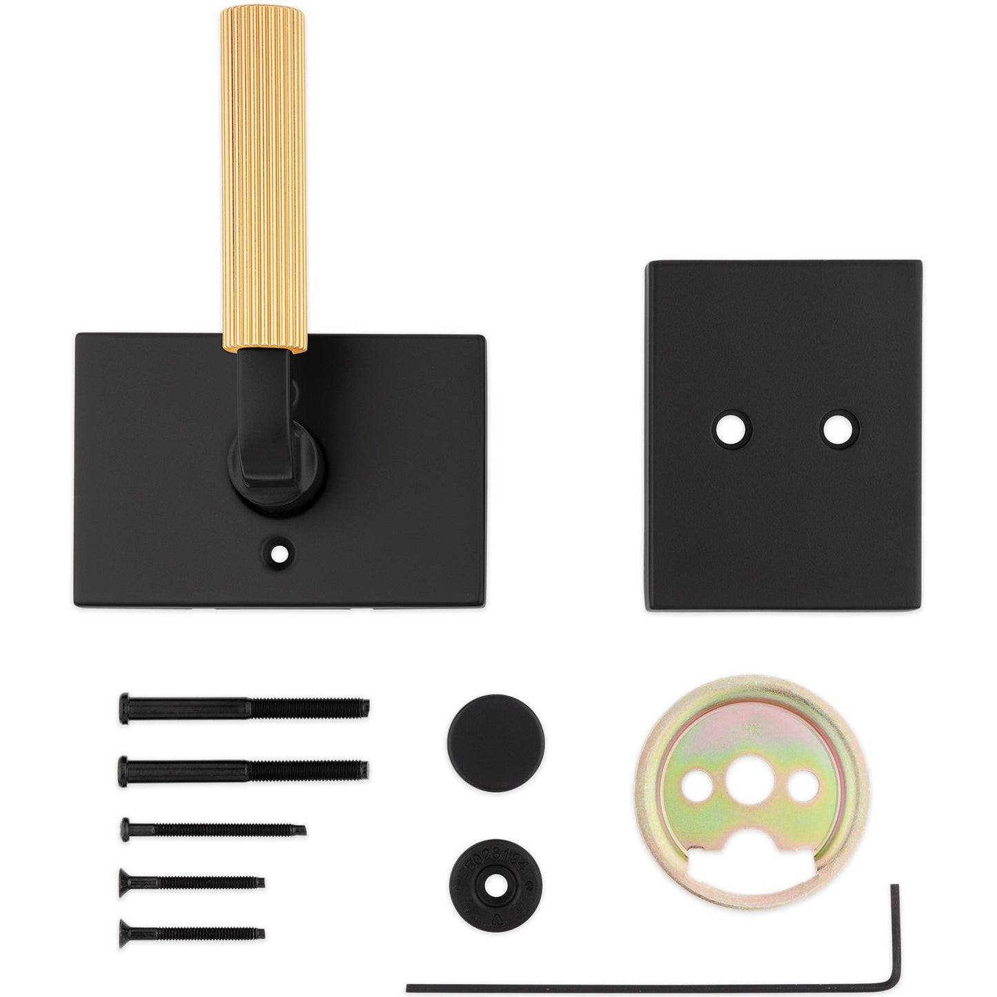 973MAL RCT 514/4 Mirada Dummy Trim Pack for 819 Handlesets - Matte Black with Satin Brass