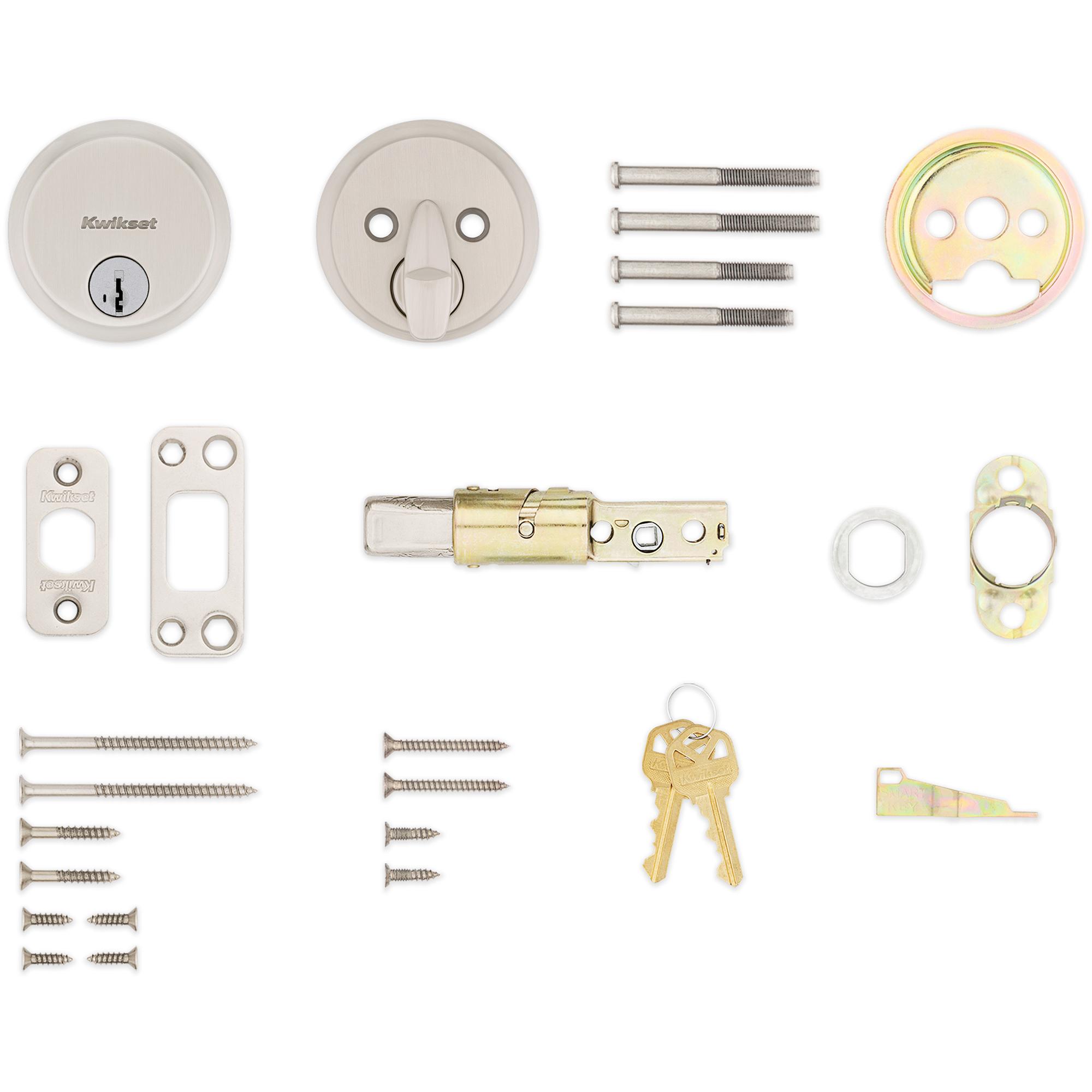 258 15 SMT CP K4 Hometown 1-Cyl Deadbolt - Satin Nickel