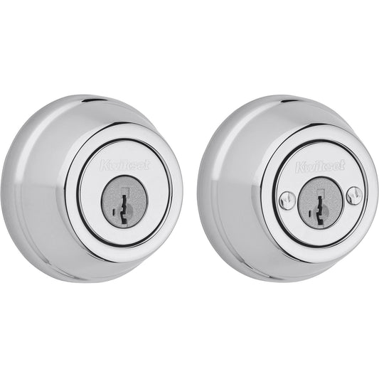 785 26 SMT 6AL STRKP K3 2-Cyl Deadbolt - Polished Chrome