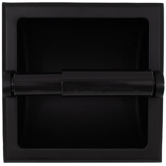 Stone Harbor Hardware Recessed Paper Holder, Matte Black