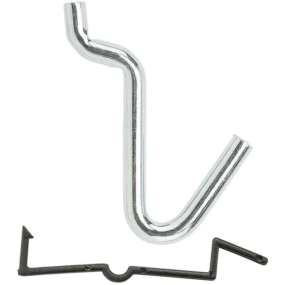 V2305 1/4" Locking Curved Hook 8/pk - Zinc Plated