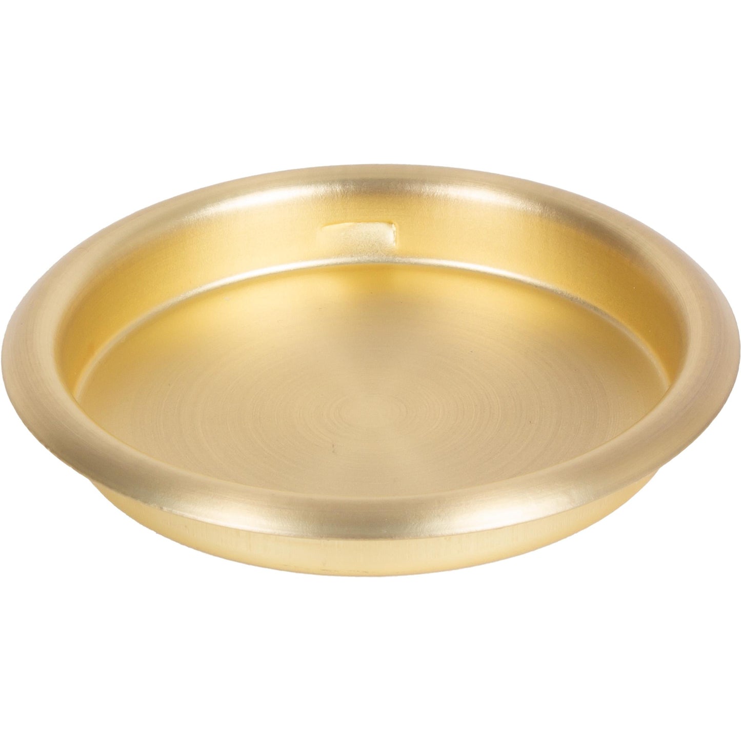 2-1/8" Round Flush Pull - Satin Brass