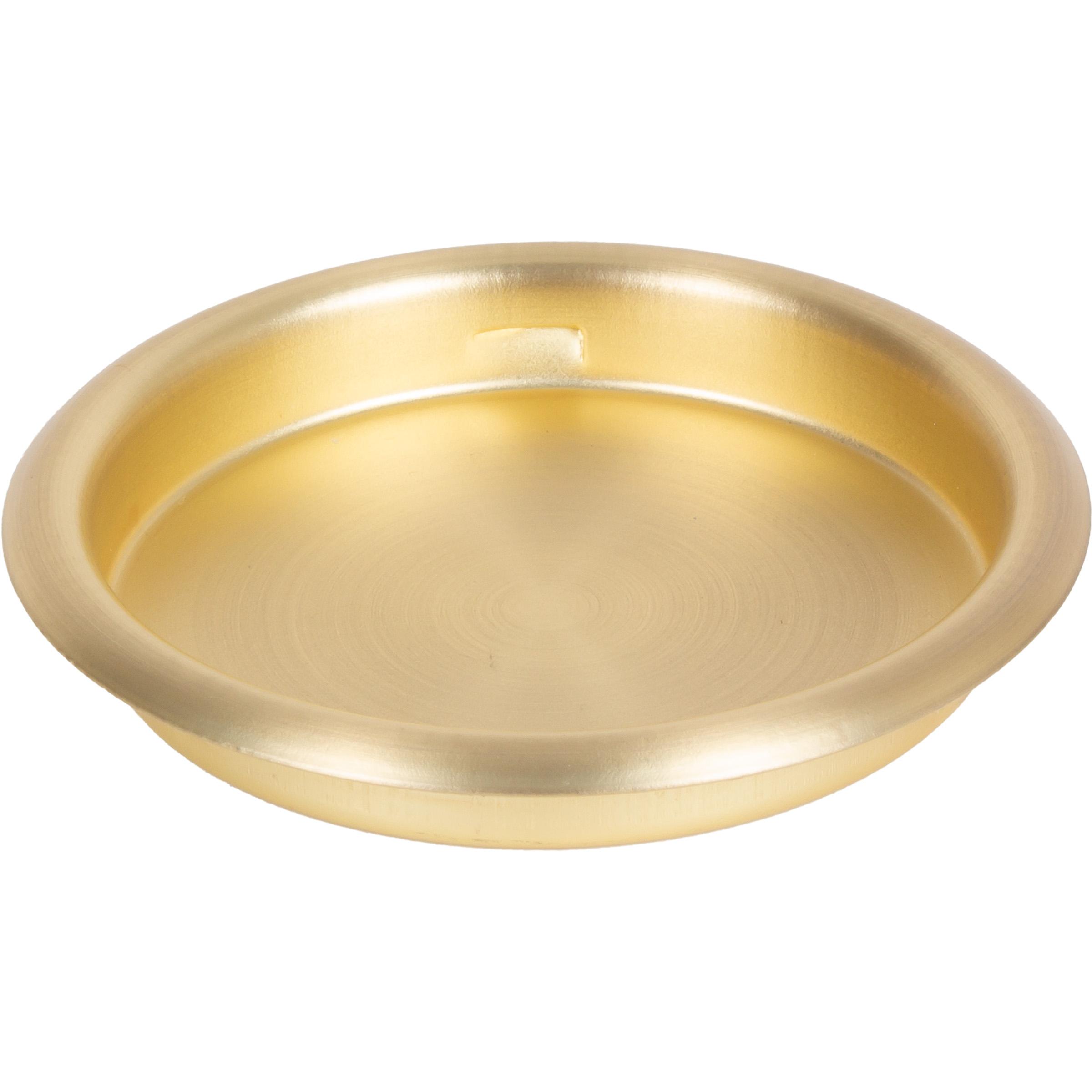 2-1/8" Round Flush Pull - Satin Brass