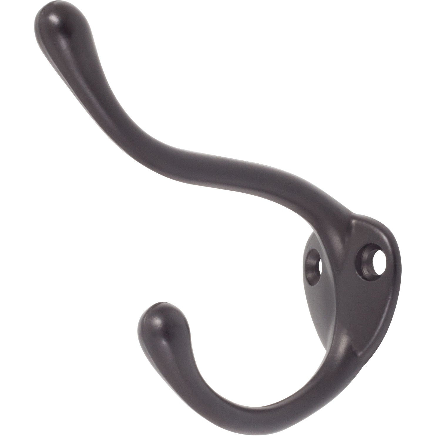 Stone Harbor Hardware Coat & Hat Hook, 3-1/2" High, 2-1/4" Projection, Matte Black