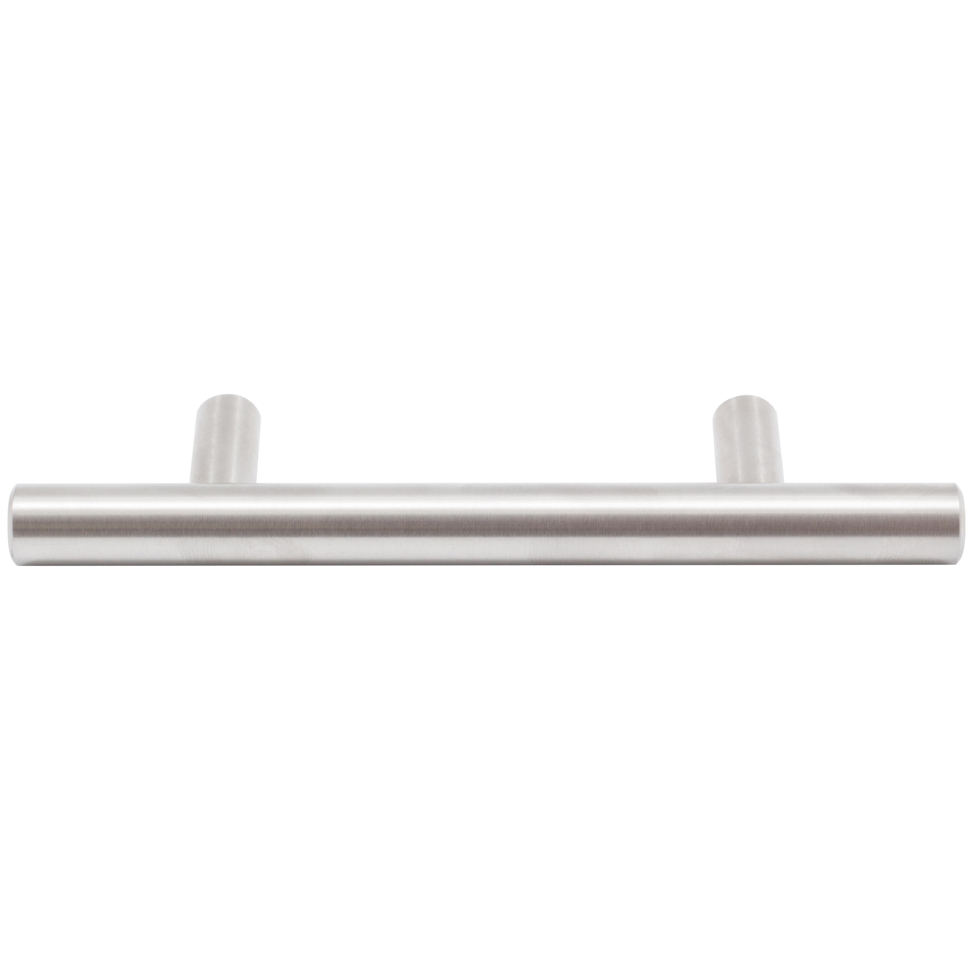 Stone Harbor Hardware Bar Cabinet Pull, 3 Inches (76 Millimeters), 136mm Overall Length, Satin Stainless Steel
