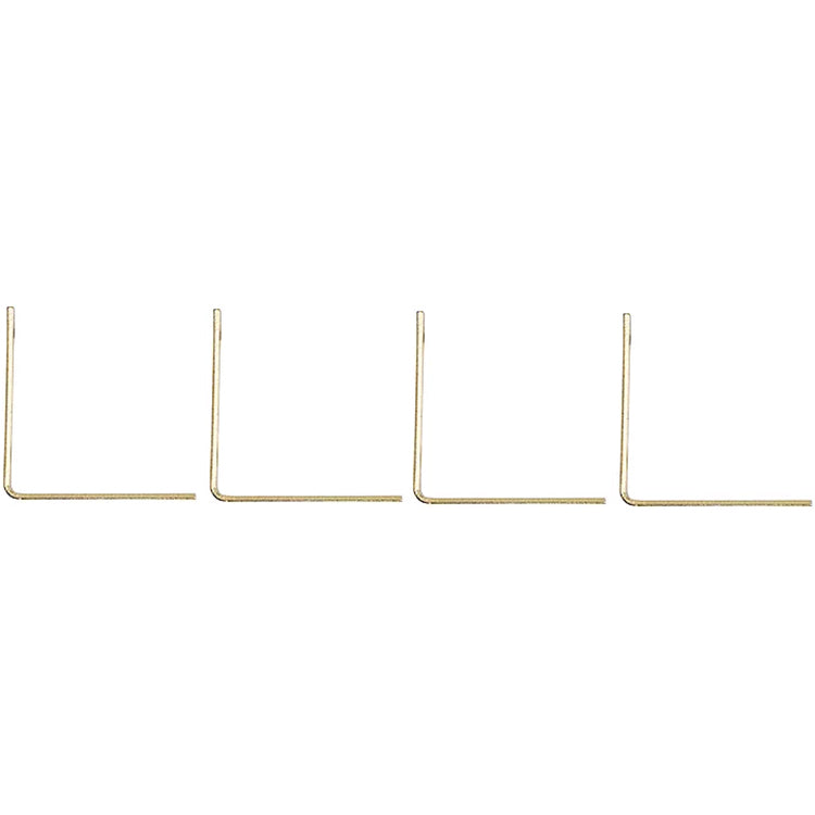 V115 2-1/2" x 5/8" Corner Brace 4/pk - Polished Brass