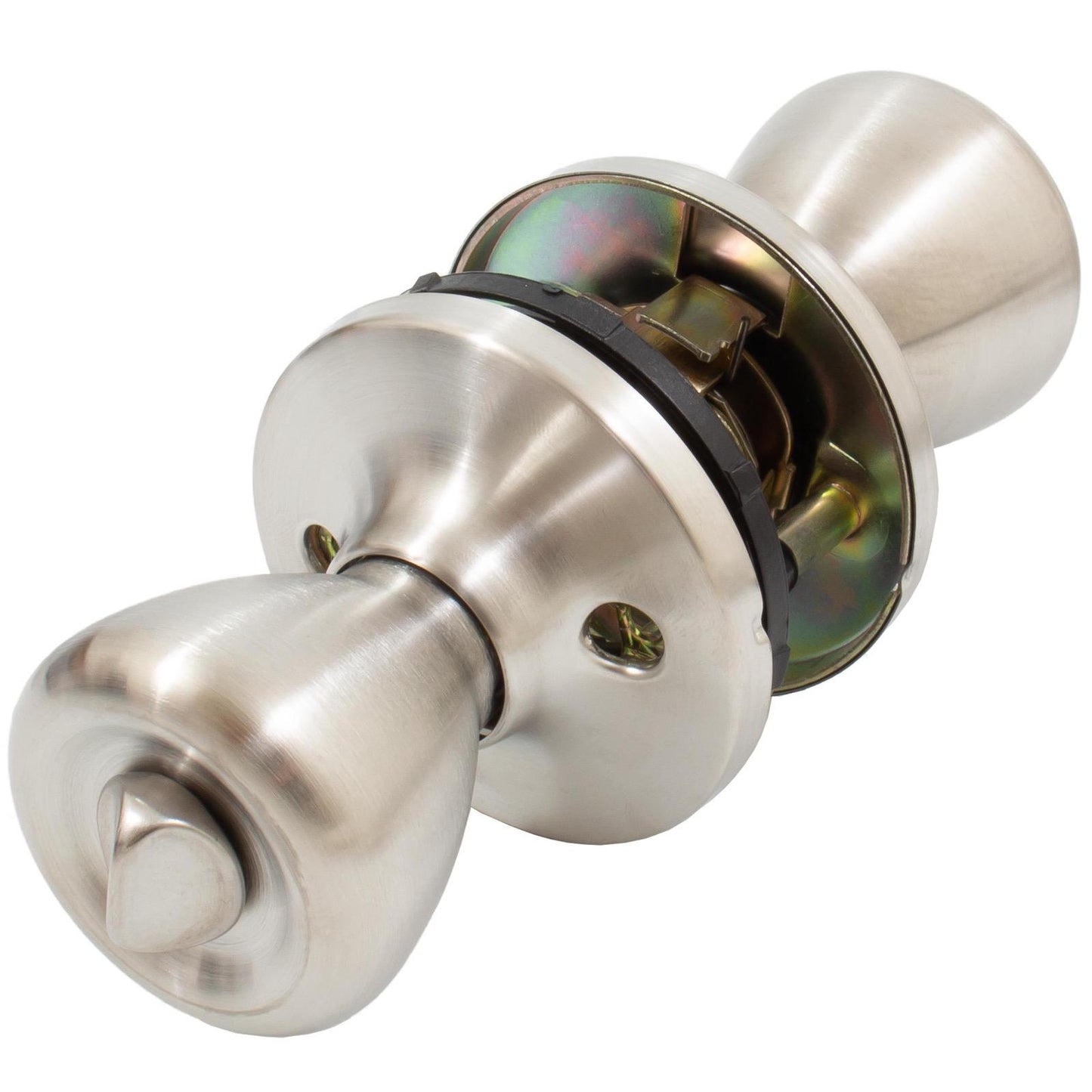 Stone Harbor Hardware Pre-Keyed Entry Work Lock, Entry Latch, SC Keyway, #54897 Key, Satin Stainless Steel