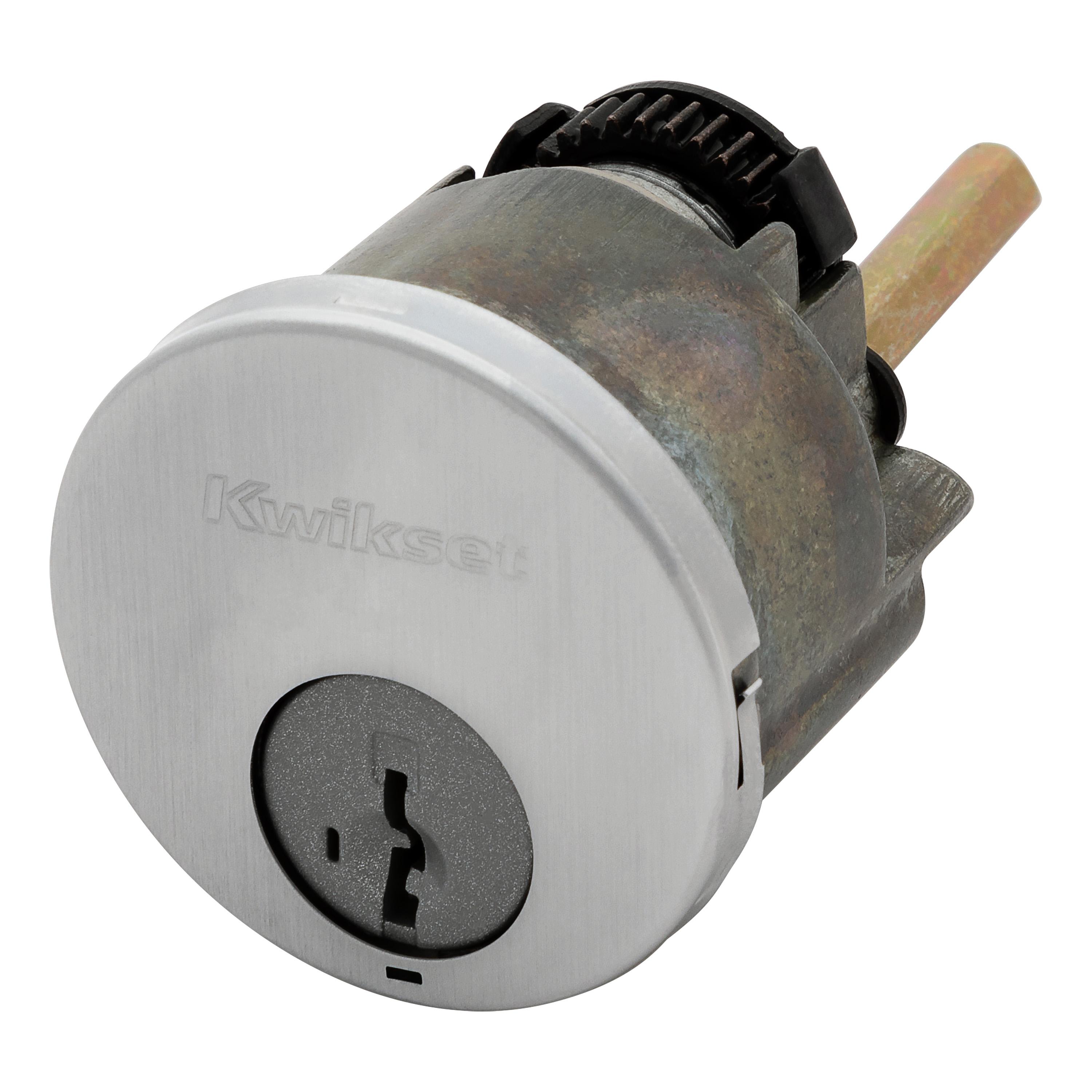 83744-004 Key Control Deadbolt Cylinder with Housing - Satin Chrome