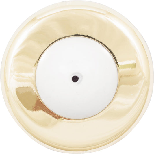Stone Harbor Hardware Convex Wall Door Stop, 2-1/4 Inches, Polished Brass
