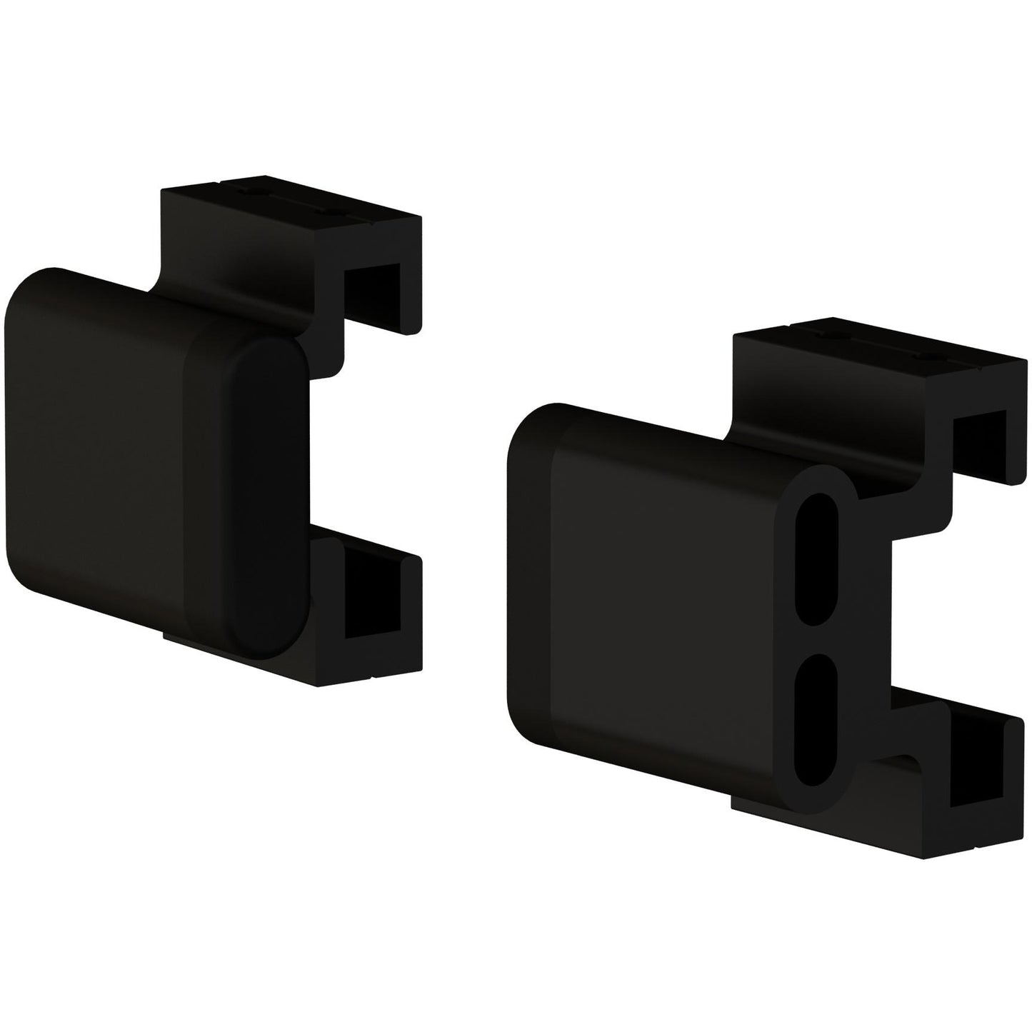 Stone Harbor Hardware Flat Track Stop Set for Sliding Doors, Oil-Rubbed Bronze
